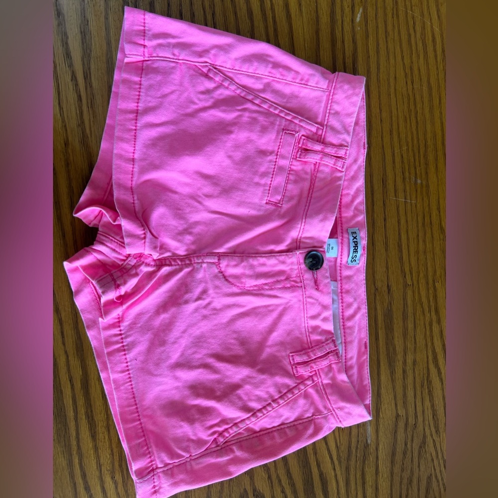 Express Pink Jean Shorts Vibrant Summer Style